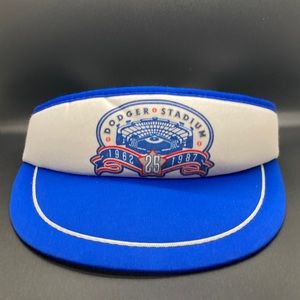 Vintage 80s LA Dodgers Stadium 25th Anniversary Visor Hat